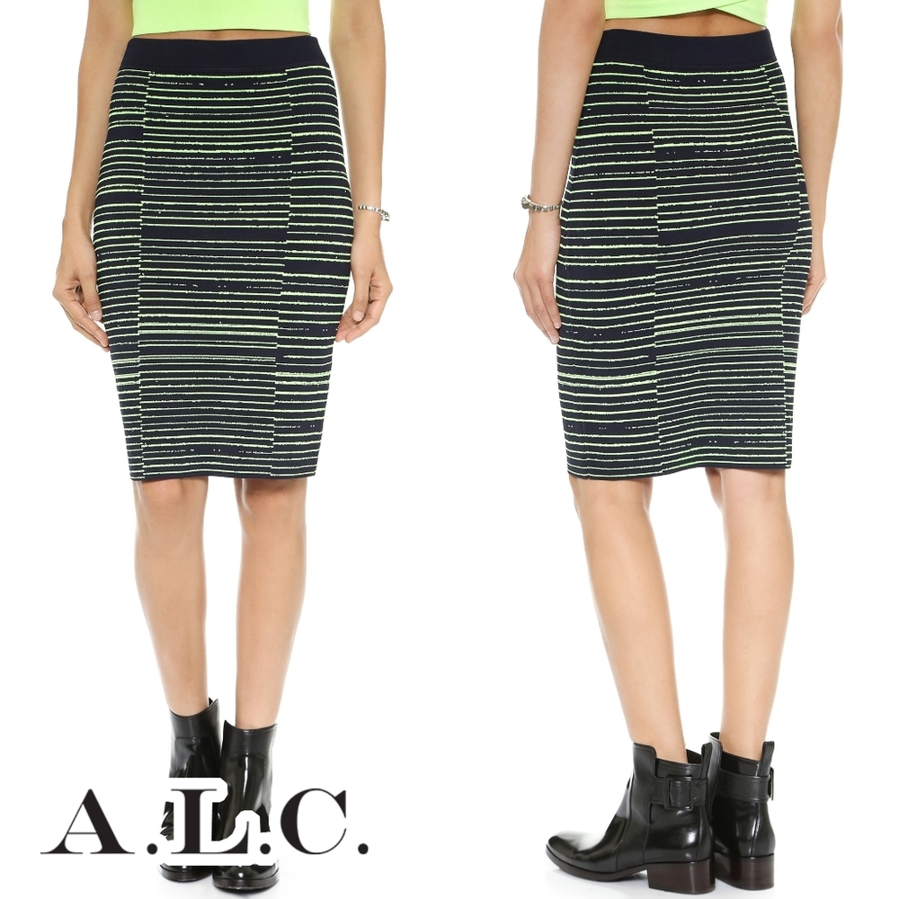 A.L.C. Lyons neon pencil skirt XS
